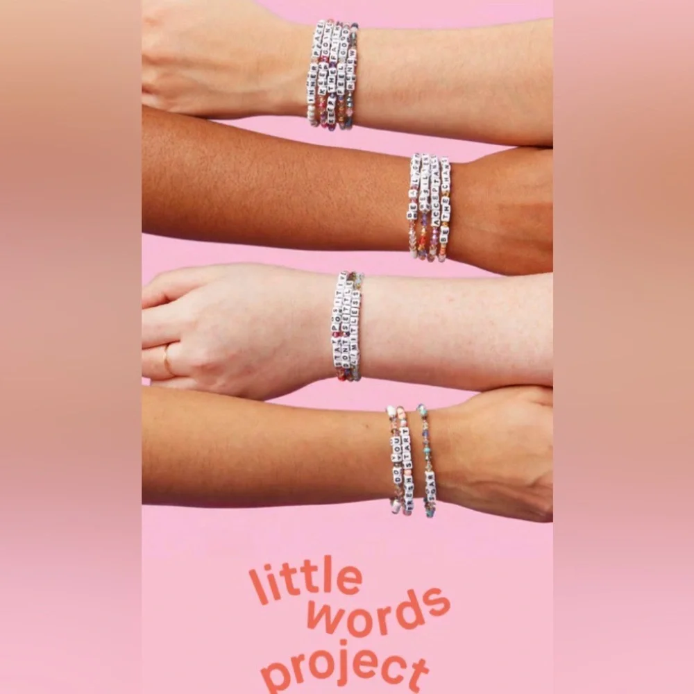 NIB LITTLE WORDS PROJECT INSPIRE! GOLD & SILVER!